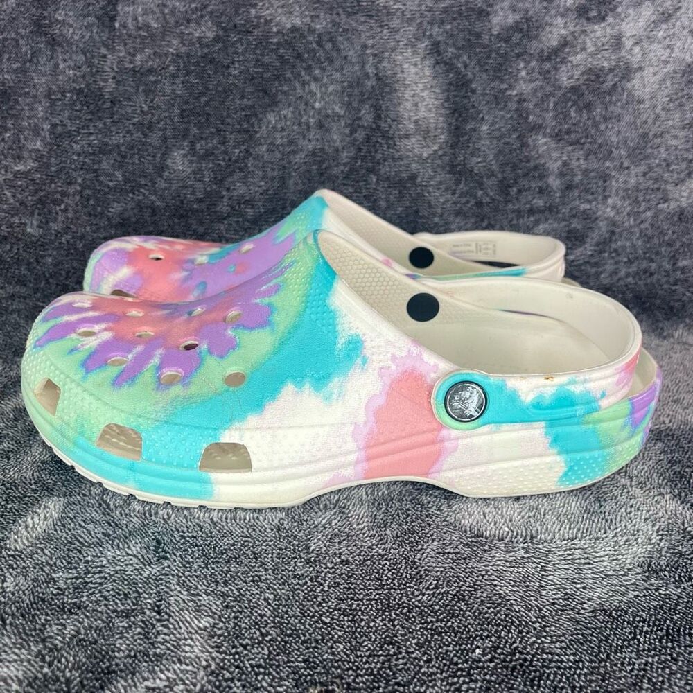 Crocs Classic Tie Dye Clog Womens Sz 10/Mens 8 Pink Purple Blue